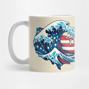 The Great Wave Of America Mug